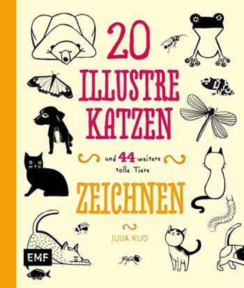 20 illustre Katzen und 44 weitere tolle Tiere zeichnen