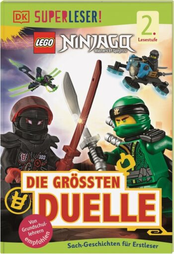 Hugo, Simon: SUPERLESER! LEGO® NINJAGO® Die größten Duelle. Sach-Geschichten für Erstleser, 2. Lesestufe.